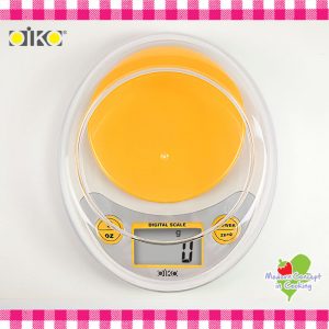 OiKO 雞蛋造型 廚房用 2KG 電子秤 附透明盛載器皿 KB-1022-C