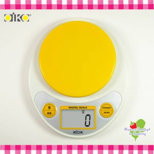 OiKO 雞蛋造型 廚房用 2KG 電子秤 附透明盛載器皿 KB-1022-C