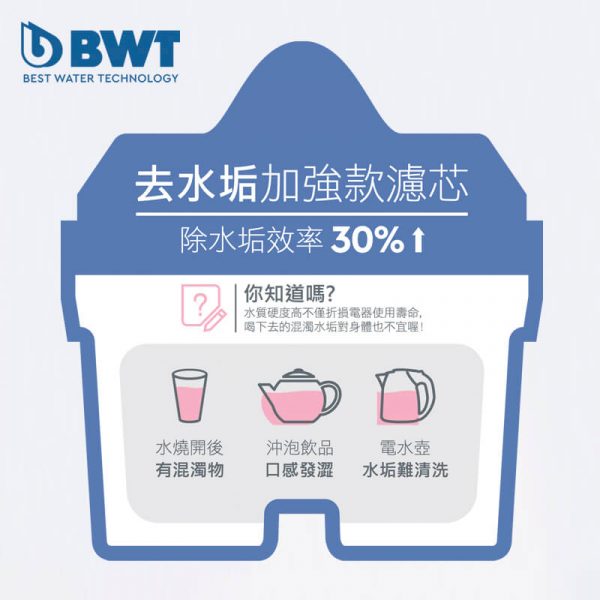 BWT 去水垢加強款 濾芯 (3個裝) F814553 x6套裝
